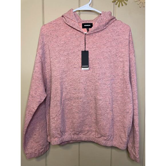 Monrow Pink Hoodie Small New With tags - Picture 1 of 5